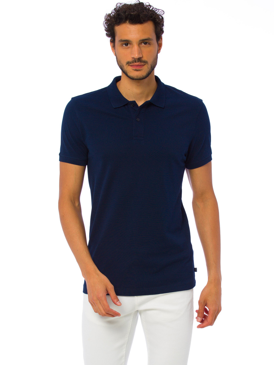 Blue lc. Поло LC Waikiki. LC Waikiki Basic Polo. Футболки LC Waikiki мужская с воротником. Темно синее поло мужское.