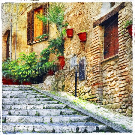 

Фотообои ArtSide Деревня в Италии (233558491) Штукатурка