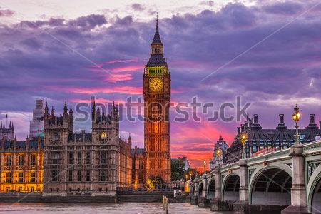 

Фотообои ArtSide Биг-Бен (152180156) Штукатурка