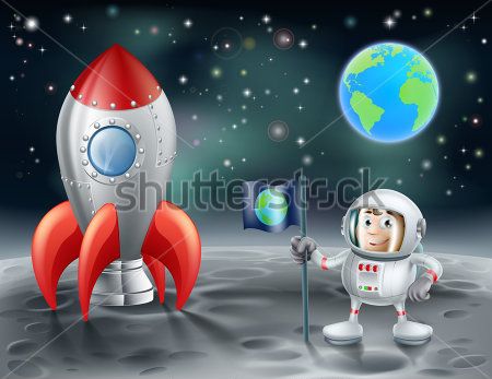

Фотообои ArtSide Астронавт (159075656) Штукатурка