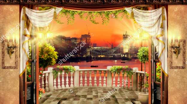 

Фотообои ArtSide Терраса (449999143) Штукатурка