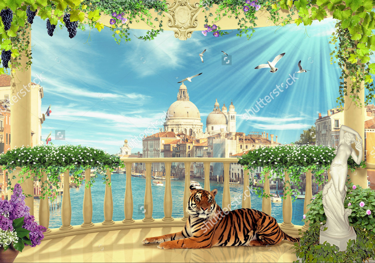 

Фотообои ArtSide Венеция (436741489) Штукатурка