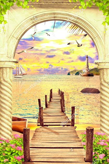 

Фотообои ArtSide Арка (432327475) Штукатурка