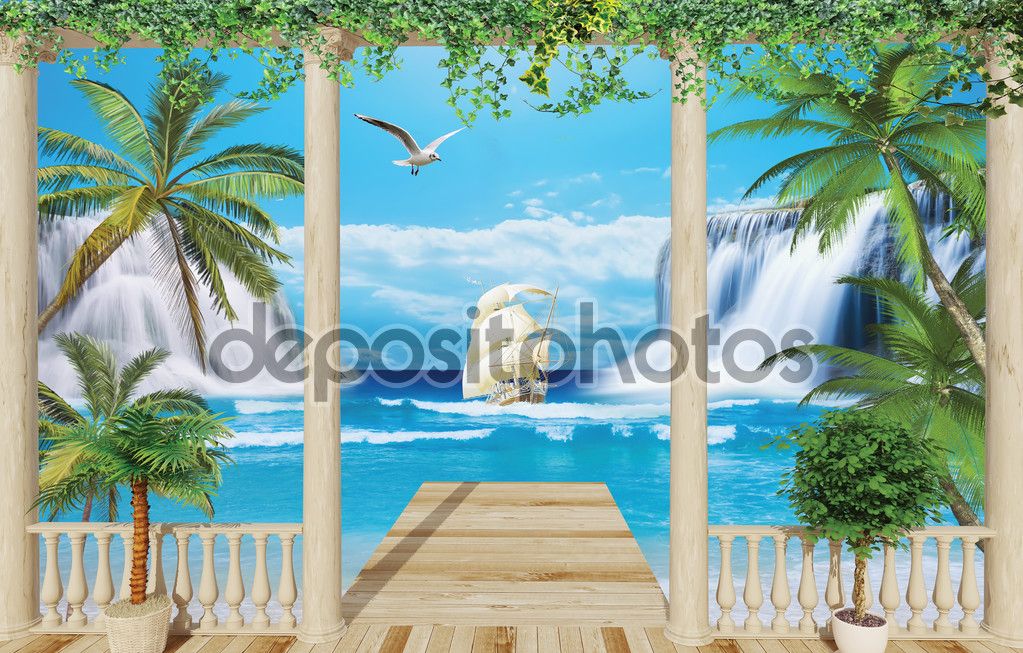 

Фотообои ArtSide Выход к морю (76520771) Штукатурка