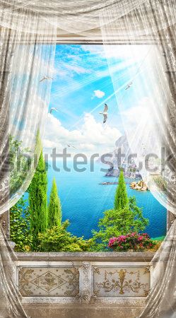

Фотообои ArtSide Вид из окна (304524305) Штукатурка
