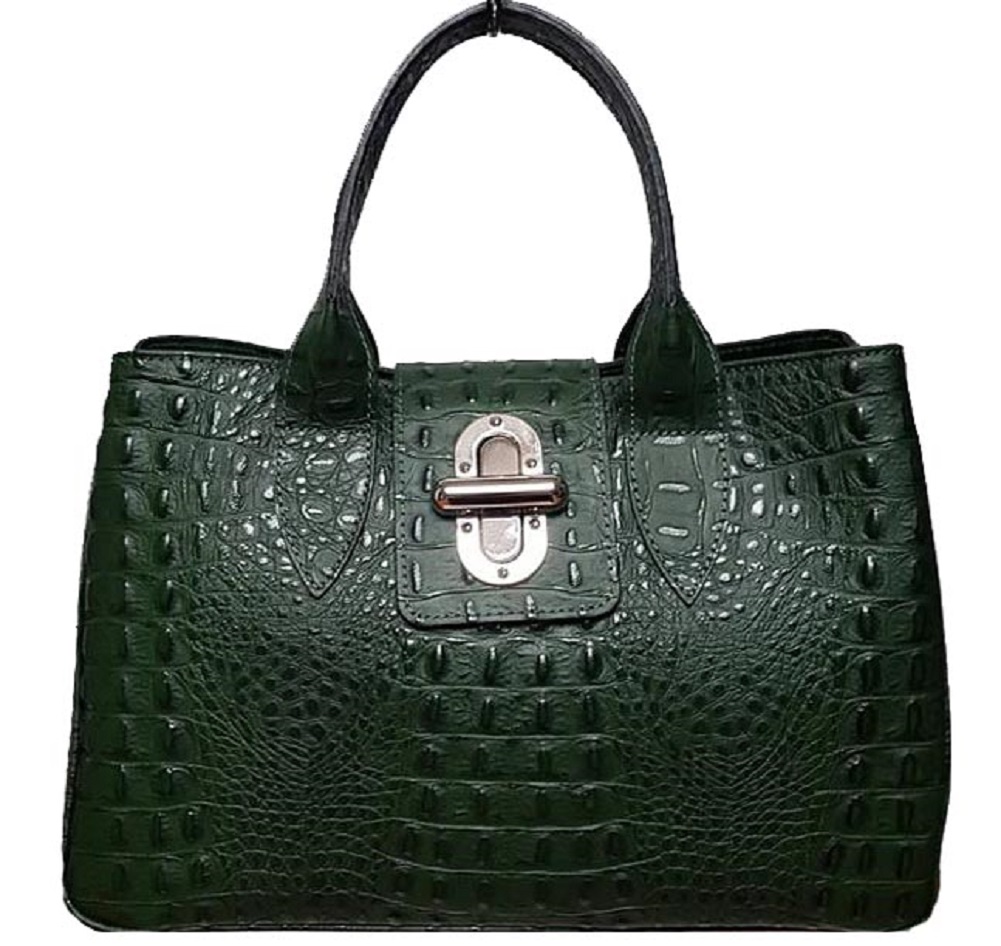 

Женская кожаная сумка Italian bags DB11205 green