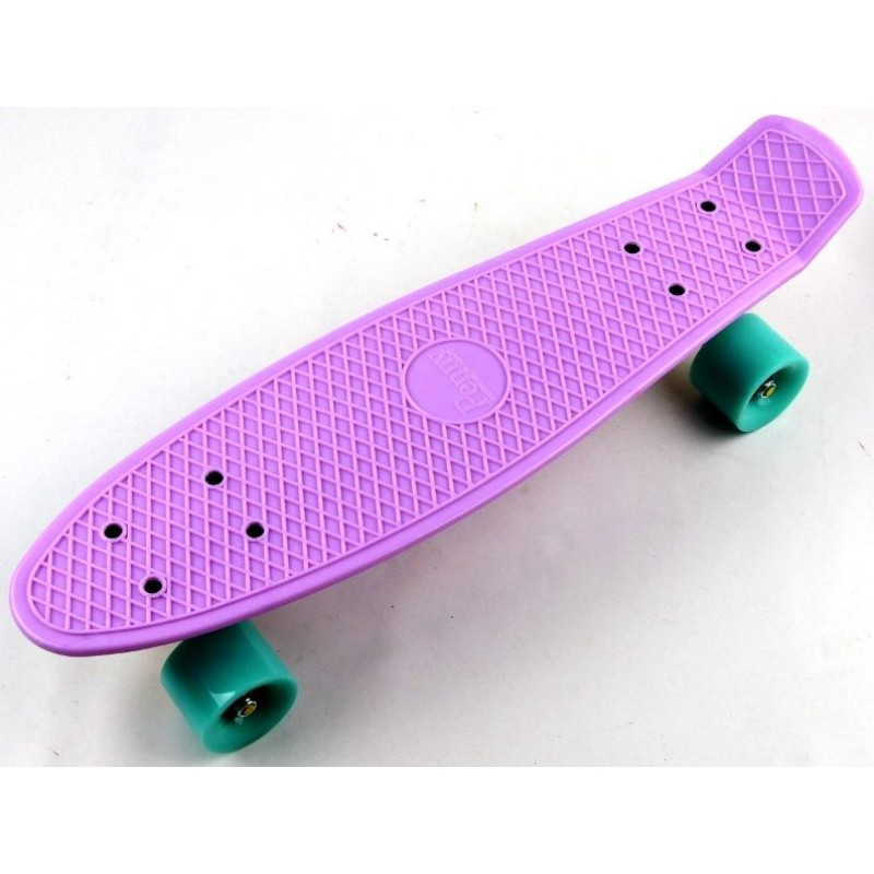 

Пенни борд Penny Board Pastel Series 22" Лиловый с бирюзовыми колесами
