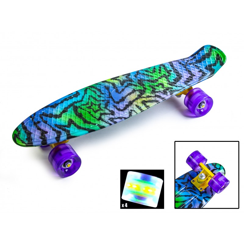 

Пенни борд Penny Board Star 22" со светящимися колесами