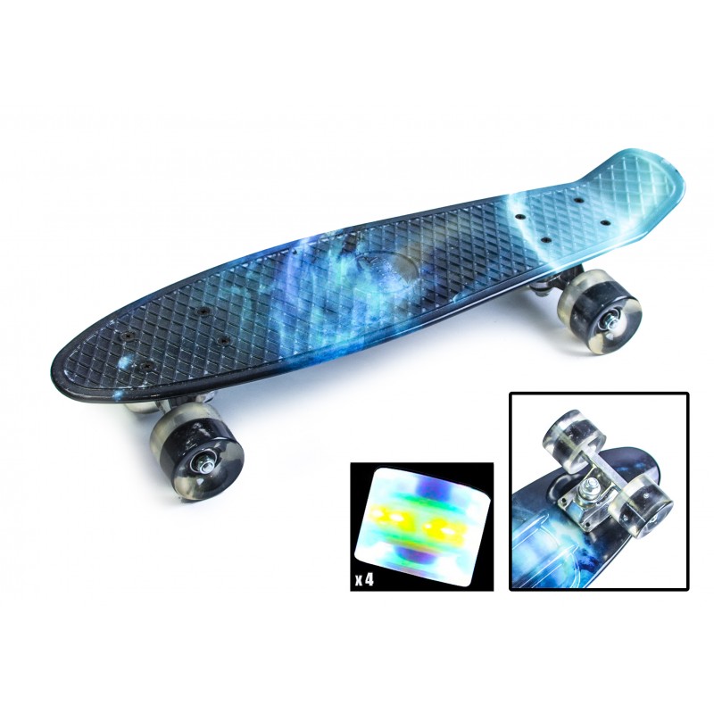 

Пенни борд Penny Board Galaxy 22" со светящимися колесами