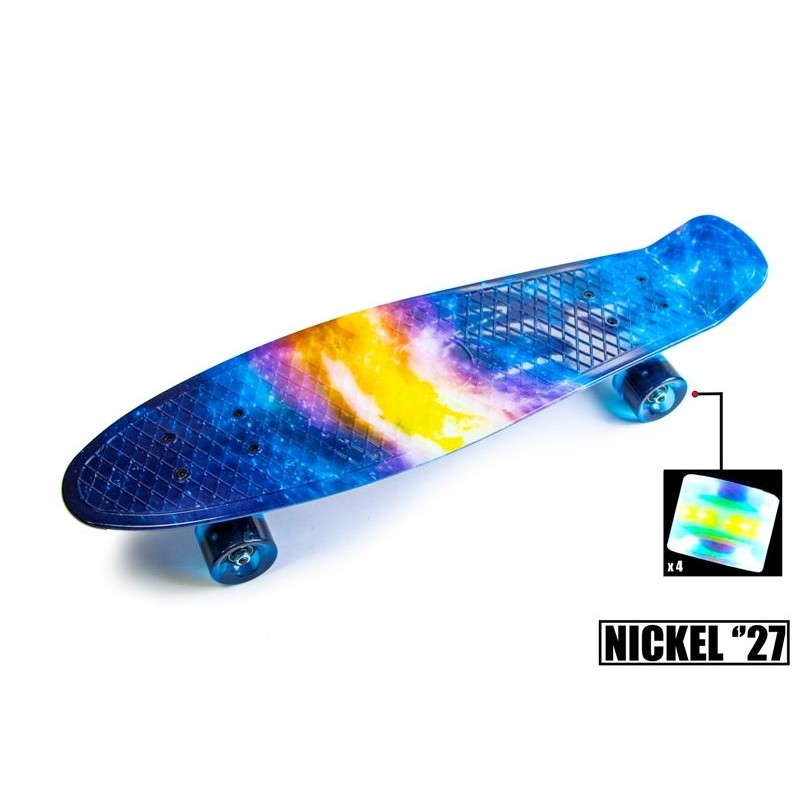 

Пенни борд Penny Board Nickel 27" Universe со светящимися колесами