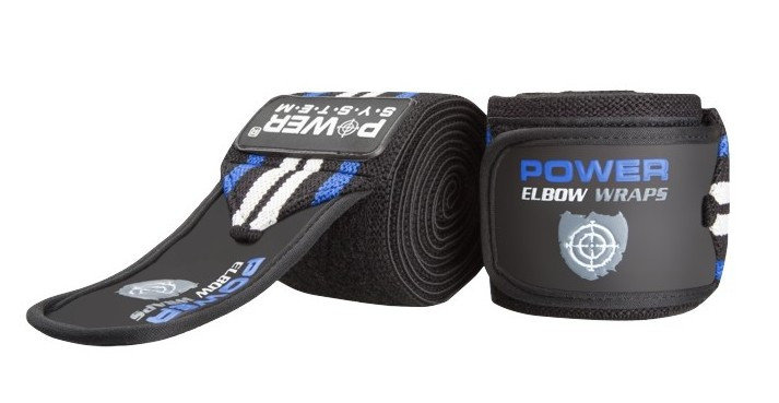 

Локтевые бинты Power System Elbow Straps PS-3600 Черно-синие