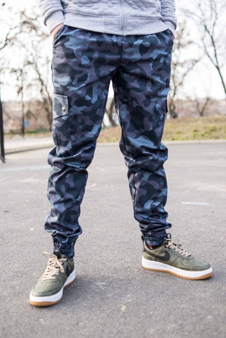 

Камуфляжные штаны с карманами Rextim Cargo Criminal dark blue 54р