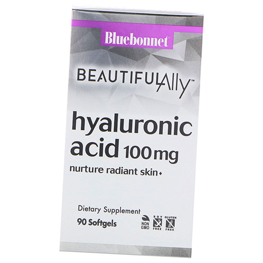 

Гиалуроновая кислота, Hyaluronic Acid 100, Bluebonnet Nutrition 90гелкапс (68393001)