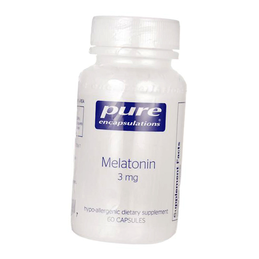 

Мелатонин, Melatonin 3, Pure Encapsulations 60капс (72361002)