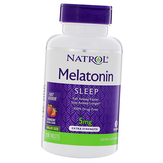 

Мелатонин быстрорастворимый, Melatonin Fast Dissolve 5, Natrol 150таб Клубника (72358011)