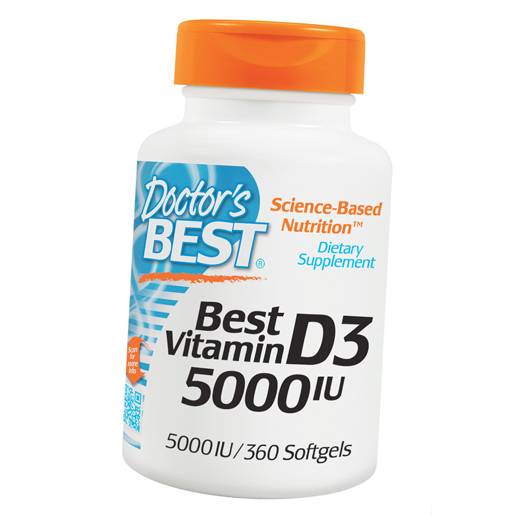 

Витамин Д3, Vitamin D3 5000, Doctor's Best 360гелкапс (36327034)