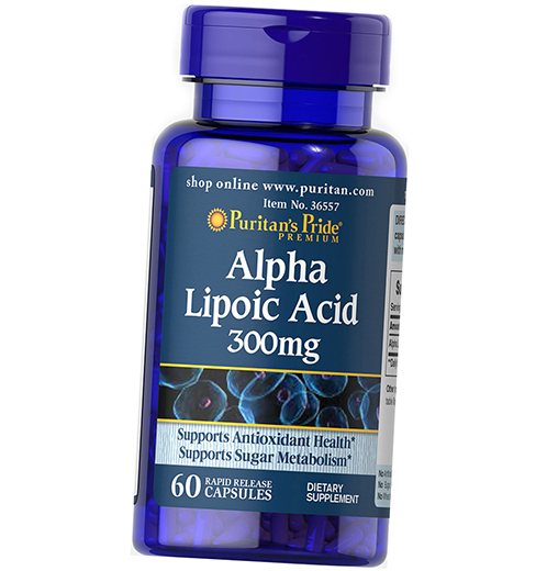 

Alpha Lipoic Acid 300 Caps Puritan's Pride 60капс (70367004)