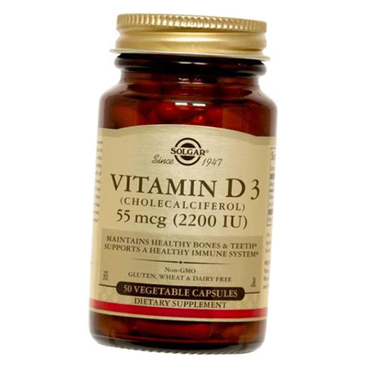 

Витамин Д3, Vitamin D3 2200, Solgar 50вегкапс (36313133)