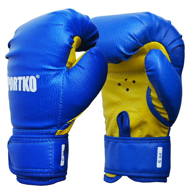 

Боксерские перчатки Sportko ПД2-6-OZ синие