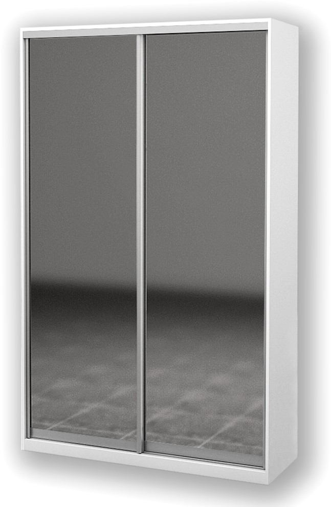 

Шкаф-купе двухдверный Roko 120х242х45 см Зеркало Белый