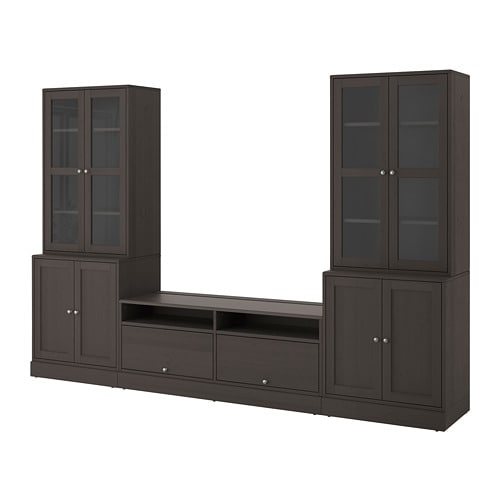 

Тумба под ТВ IKEA HAVSTA 322x212x47 см темно-коричневая 292.658.20