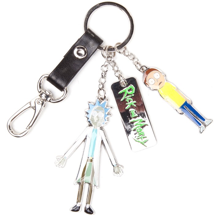 

Брелок Difuzed Rick & Morty - Characters And Logo Metal Keychain (KE081214RMT)