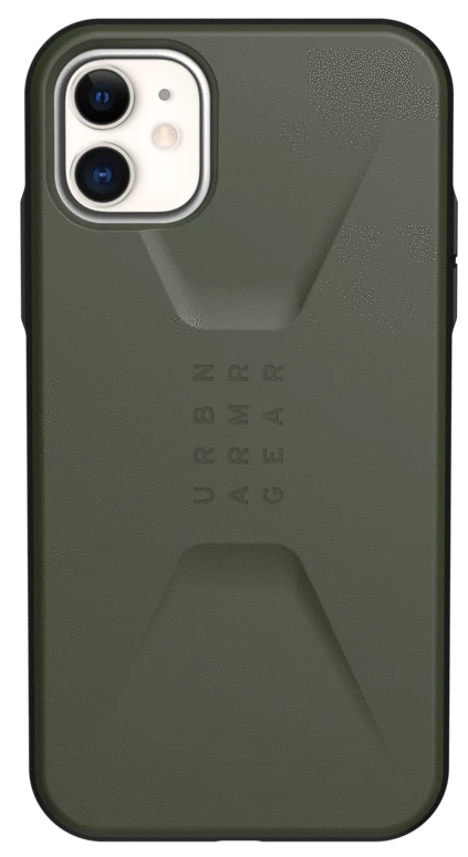 

Чехол UAG для iPhone 11 Civilian, Olive Drab