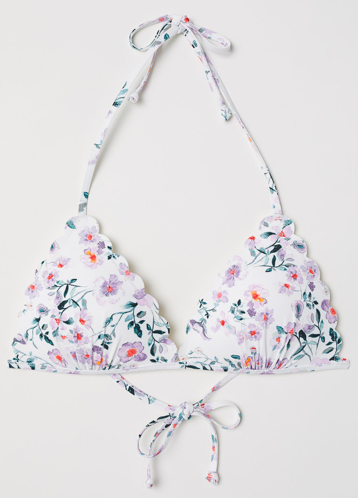 

Верхняя часть купальника H&M 6120047dm 38 Белая цветы