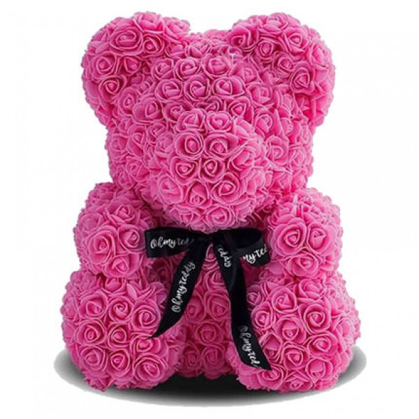 

Мишка из роз Teddy Bear 23 см розовый LOVE