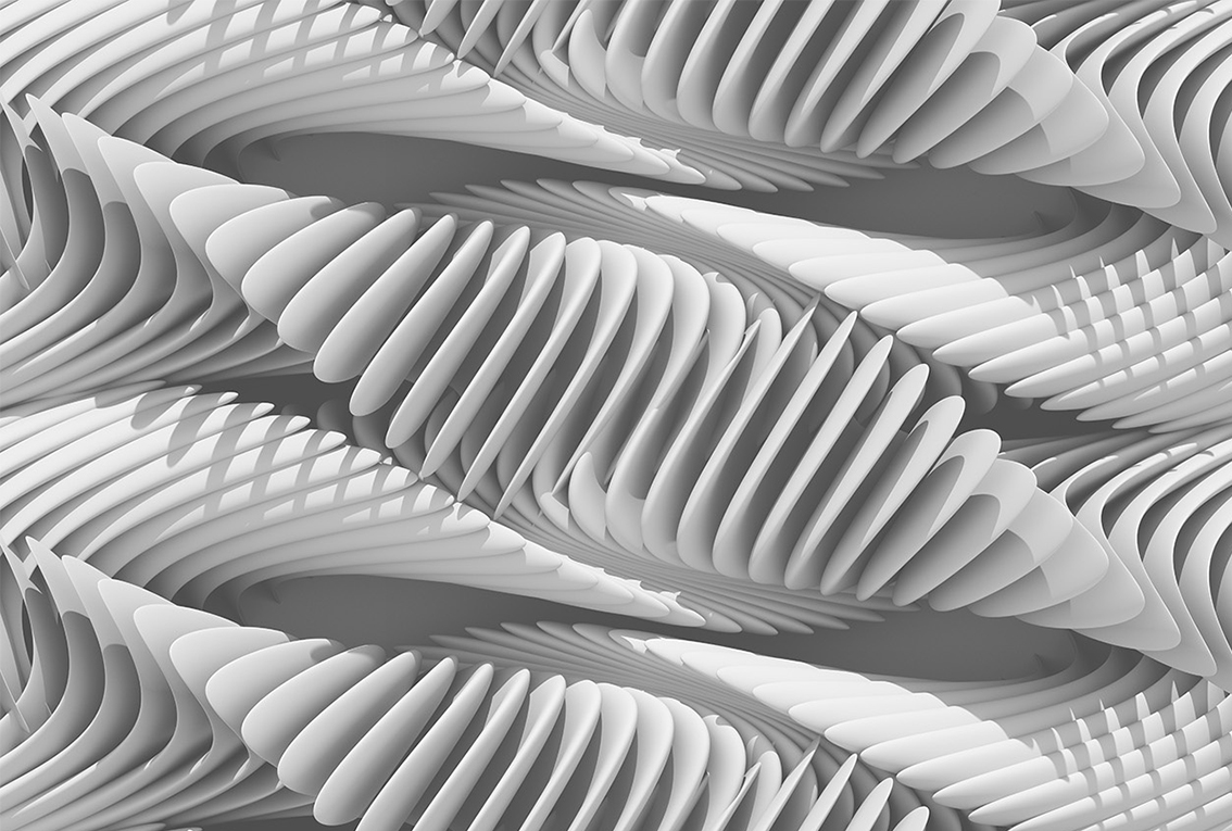 

3D Фотообои флизелиновые DeCors Белая спираль 400x270 см 4 сегмента (181132ф)