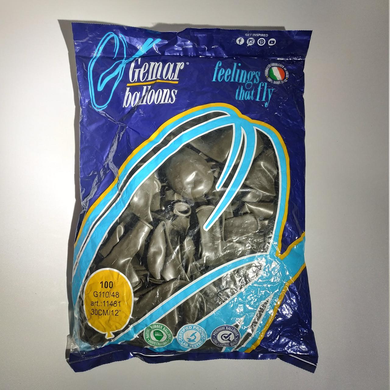 

Воздушные шары Gemar пастель 12"(30 см) коричневый 100 шт