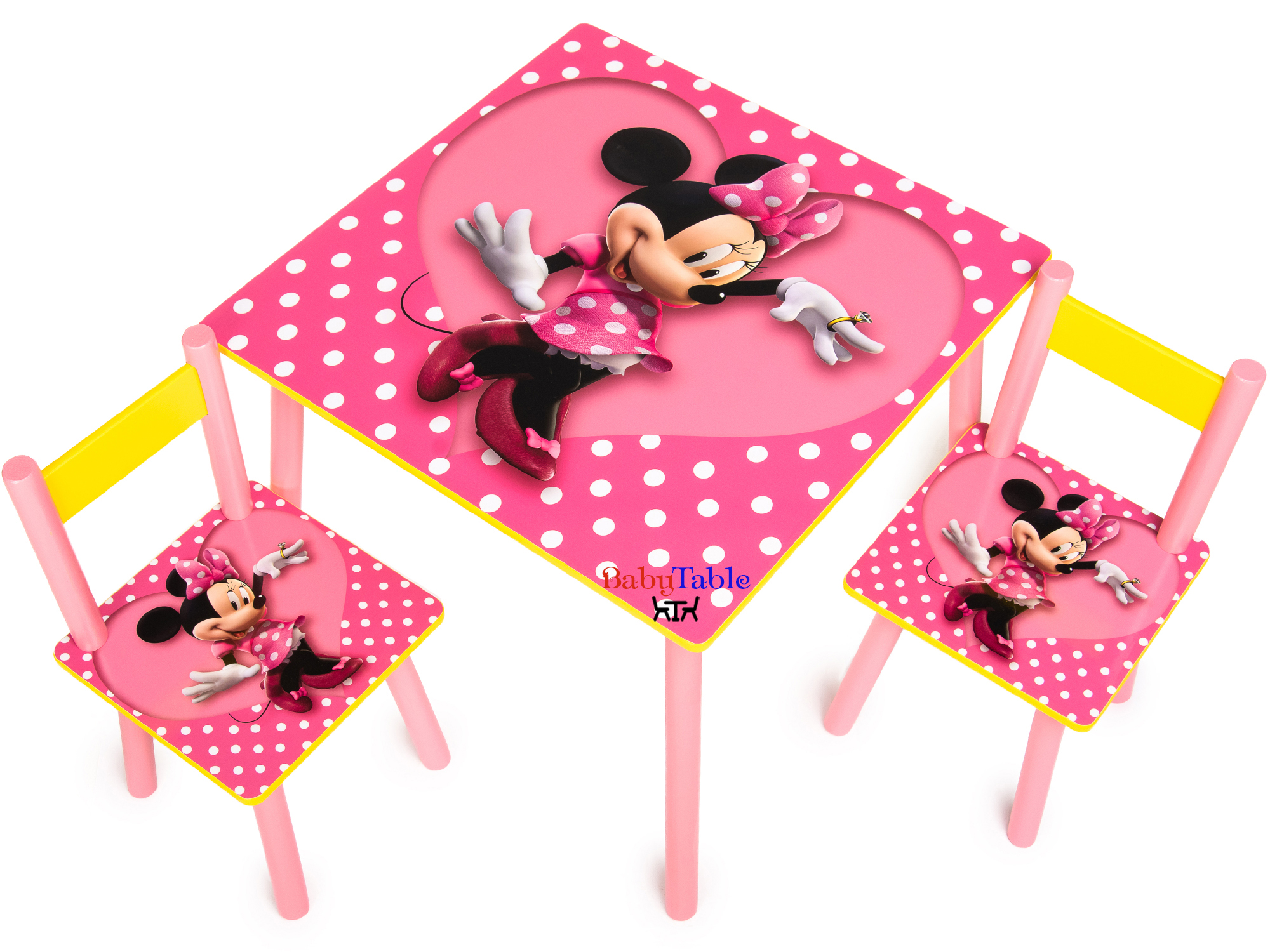 

Детский столик BabyTable Мини с 2 стульчиками B