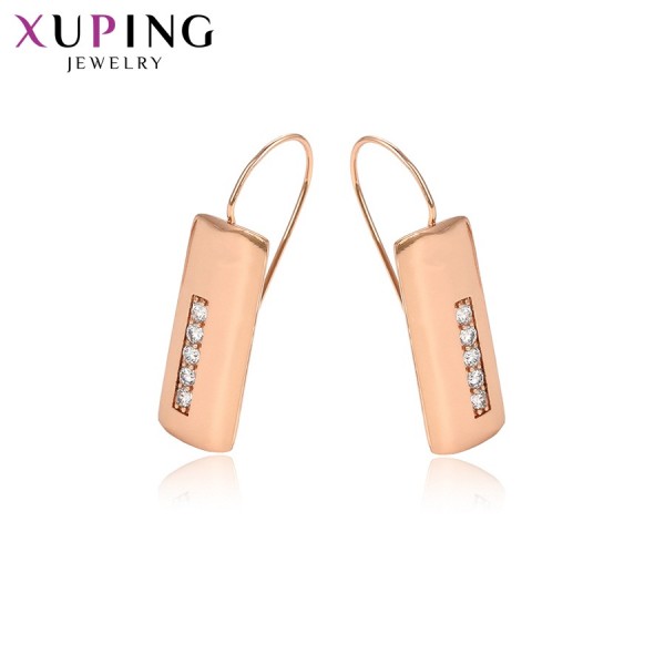

Серьги Xuping с белыми фианитами розовая позолота ST 8087000