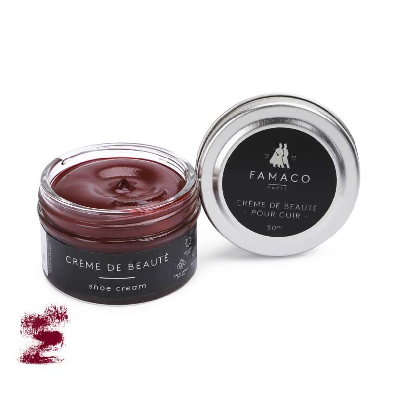 Крем для обуви темно-красный Famaco Creme De Beaute, 50 мл – в интернет ...