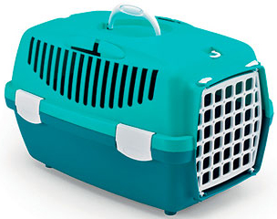

Контейнер-переноска для собак и кошек Stefanplast Gulliver 1 48 x 32 x 31 см до 5-6 кг с пластиковыми дверями Бирюзовая/голубая