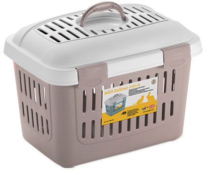 

Контейнер-переноска для собак и кошек Stefanplast Midi Gulliver 45 x 33 x 33 см до 5 кг Белая/нежно-розовая