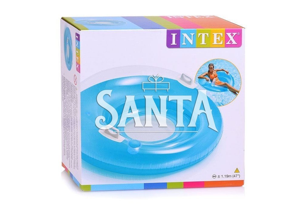 

Надувной круг Intex Надувное кресло 119см 58883 Голубой