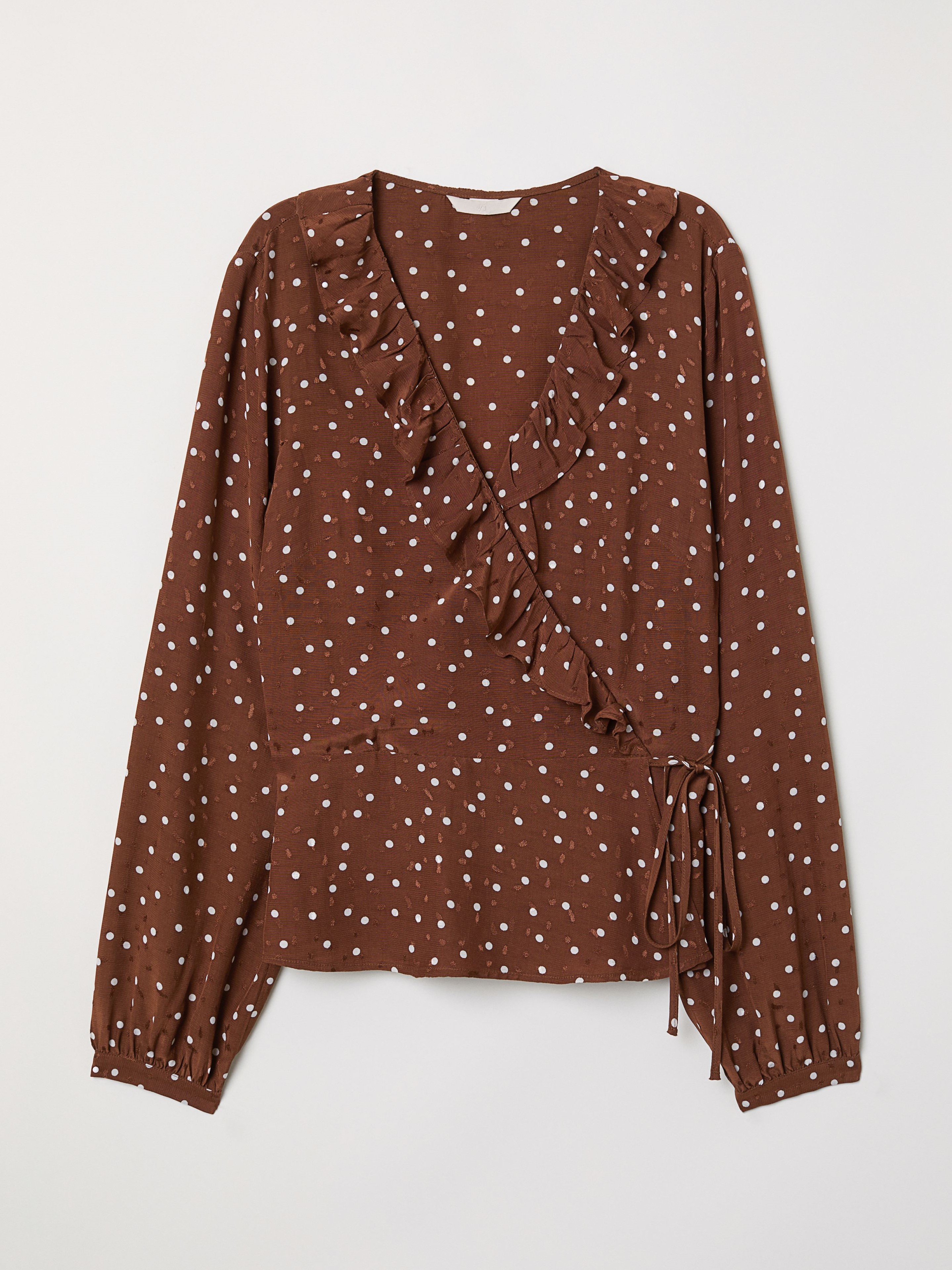 

Блуза H&M 0685276  Коричневый, Блуза H&M 0685276 XS Коричневый