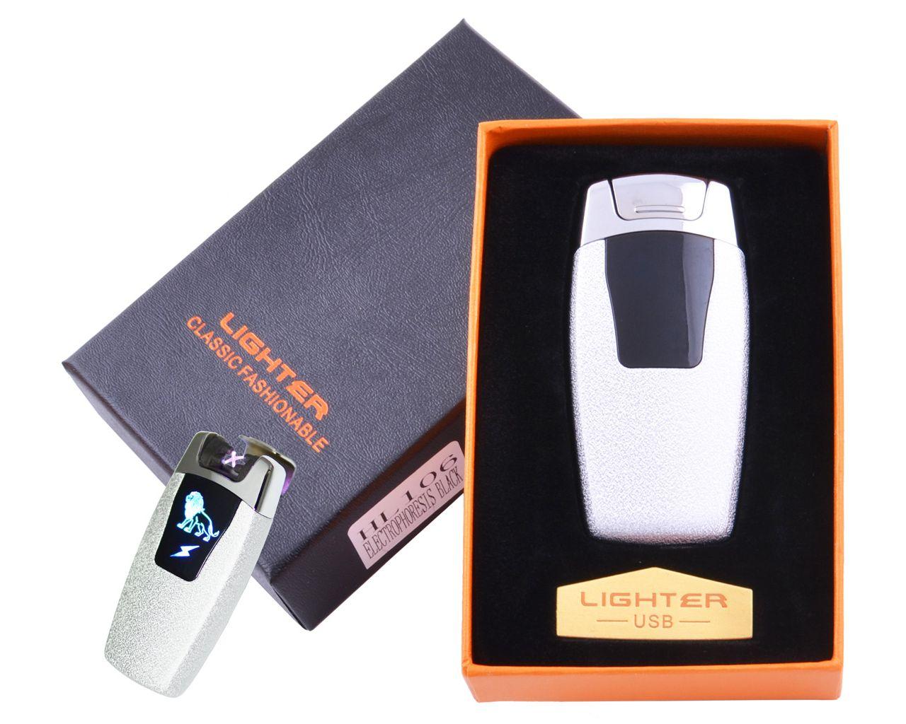 

Зажигалка электроимпульсная USB Лев №HL-106