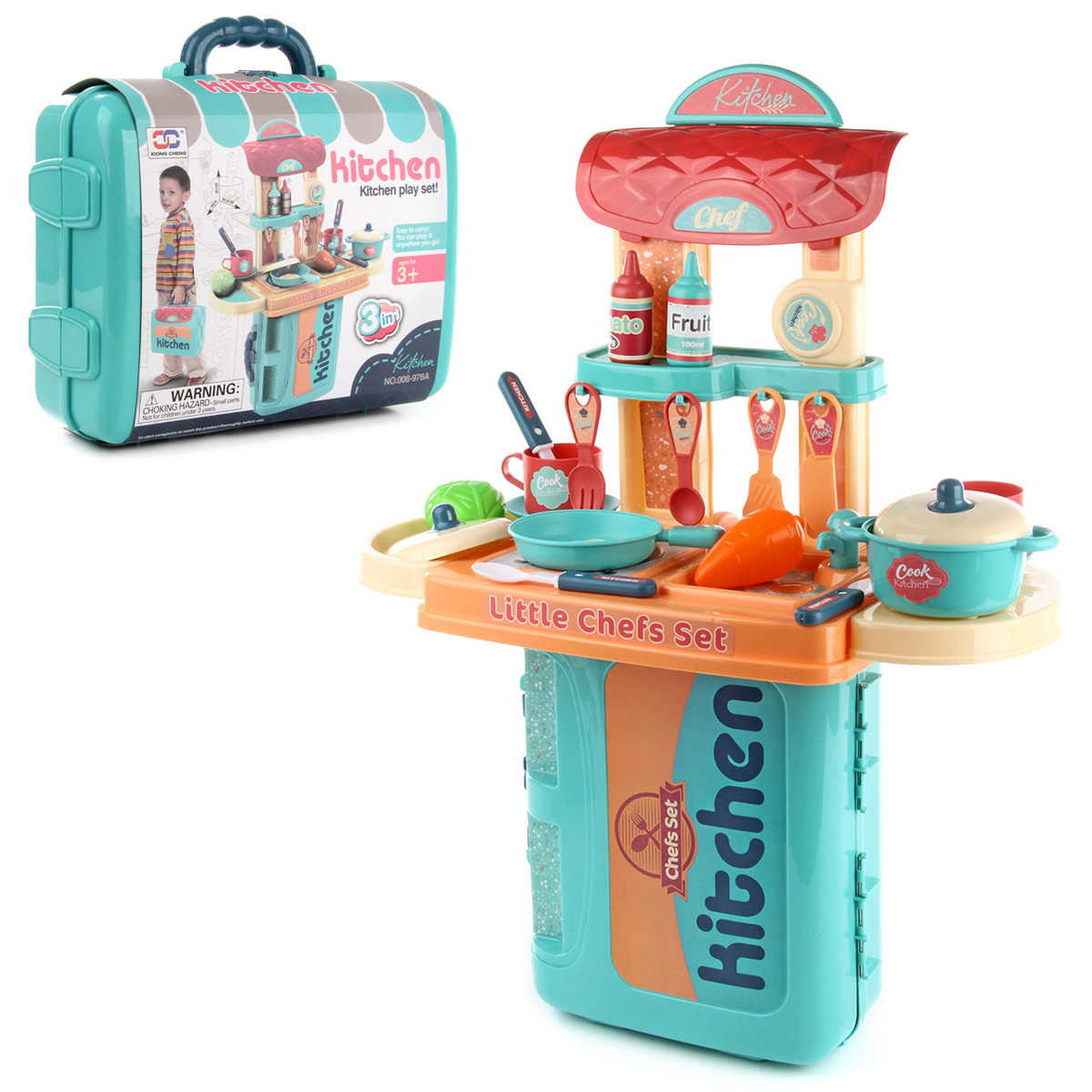 

Детская кухня набор XIONG CHENG с чемоданчиком (RT008-976A)