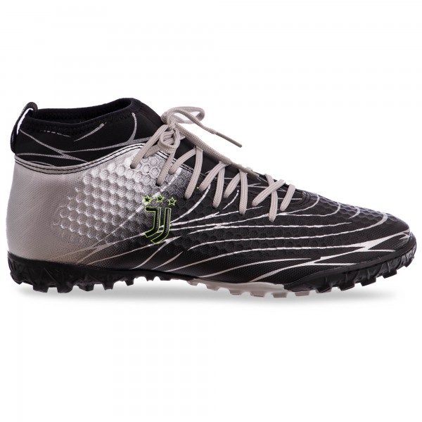 

Сороконожки обувь футбольная Sports с носком 161123A р-р 44,черный-серебряный