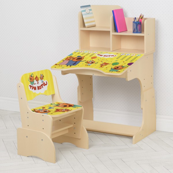 

Парта Bambi W 2071-103-8 Венге,коты (BAM001272)