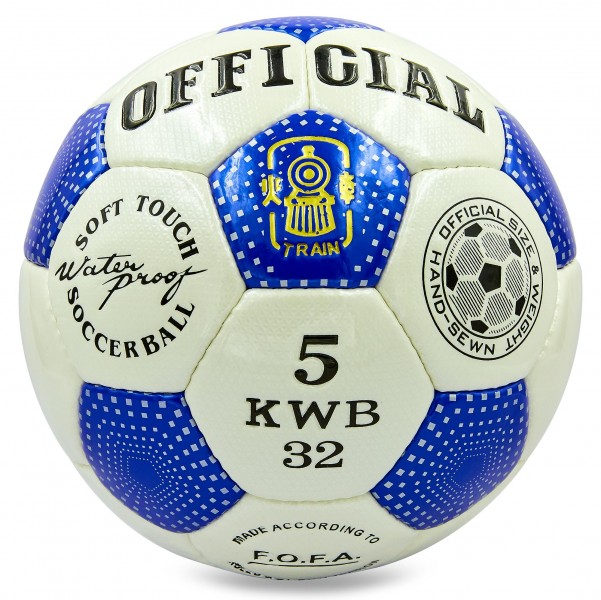 

Мяч футбольный №5 PU ламин. OFFICIAL FB-0171 синий (SKL00099)
