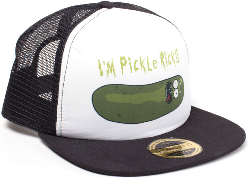 

Снепбек Difuzed Rick & Morty - Pickle Rick Trucker Cap Черный с белым (TC681162RMT)