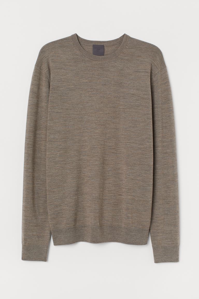 

Джемпер шерстяной H&M  темно бежевый 26127278080, Джемпер шерстяной H&M L темно бежевый 26127278080