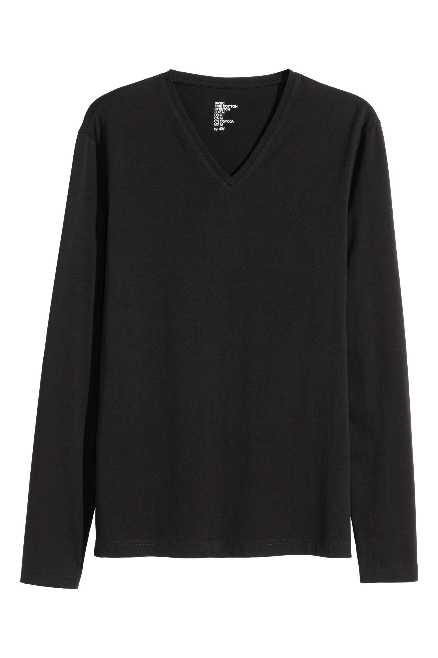 

Лонгслив H&M S черный 2912233672
