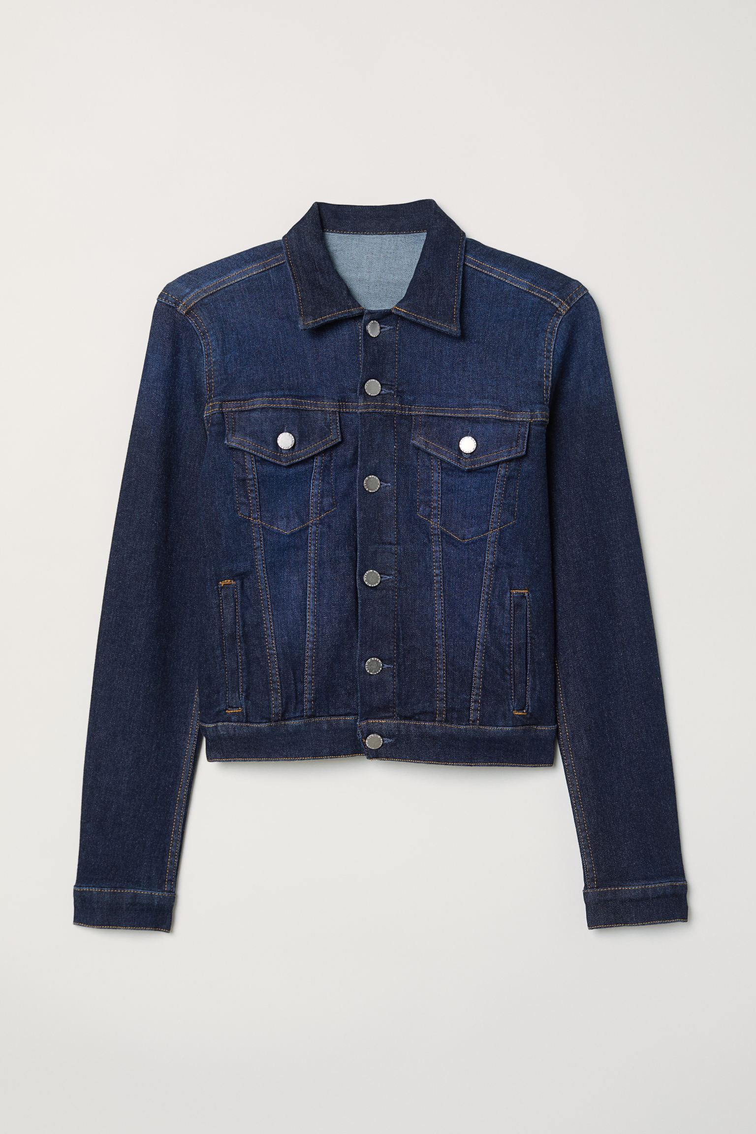 

Джинсовая куртка H&M 38 темно синий 6013990618
