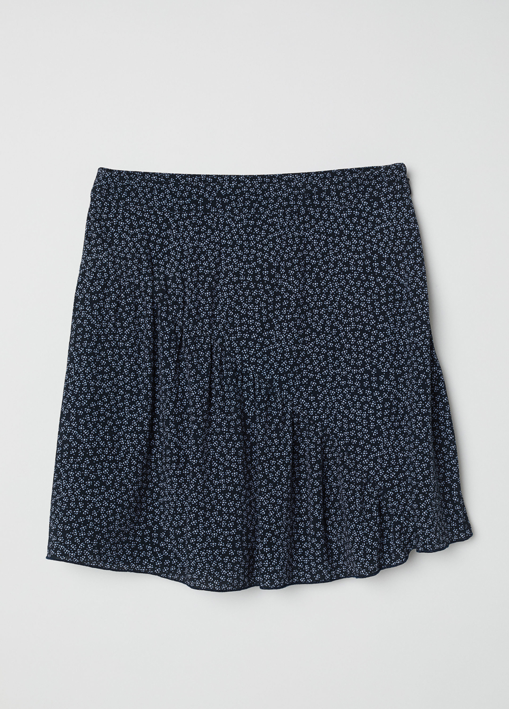 

Юбка H&M  темно синий цветы 6820215, Юбка H&M 32 темно синий цветы 6820215