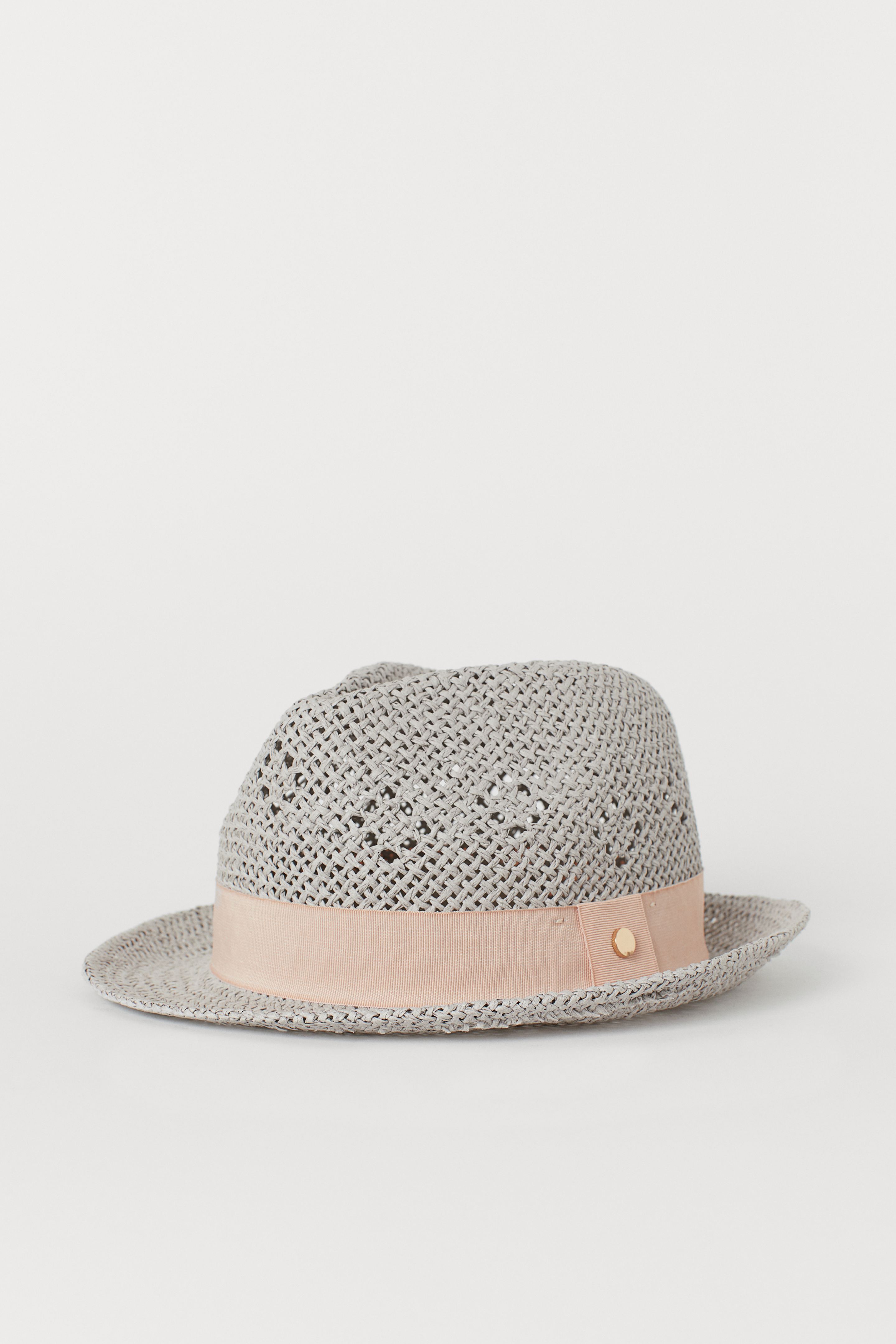 

Шляпа H&M S/54 светло серый 5839339