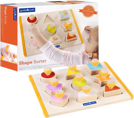 

Сортер Guidecraft Manipulatives Формы с ручками (G6742) (716243067426)